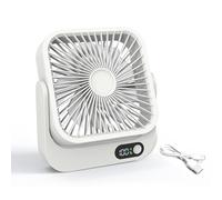 NVARUPC Cruise Ship Approved Magnetic Fan, Portable Rechargeable,5-Speed Adjustable & Ultra Quiet,Up to Whole Day Battery Life-Desk Fan 2025 Cruises