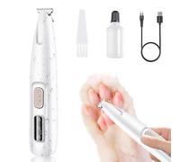 NVARUPC Dog Paw Trimmer,2025 Upgrades Dog Paw Trimmer with LED Light,18 mm Widen Blade, 35 dB Low Noise,Rechargeable Pet Electric Hair Clipper for Dogs and Cats,1pc