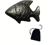 NVARUPC Iron Fish Natural Iron Supplement, Cooking Aid for Food and Water, Black Storage Bag Included