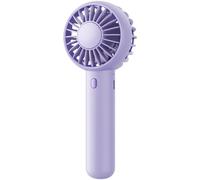 NVARUPC Mini Portable Fan, Small and Powerful, Cute Design 3 Speed Personal Handheld fan and Desktop with Base, Lightweight USB Rechargeable for Travel Lash Makeup Girl Women Summer Gift Pink
