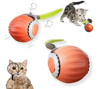 NVARUPC Upgraded ‘Racing Tail 5.0 ’Indoor Cat Interactive Toy: Sensor Cat Teasing Ball, Pet Electronic Chasing and Exercise Toy, Specially Designed for Bored Cats, Two Modes & One-Click Switching