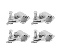 NVBCUY 4PCS 22mm Top Jaw Slide, 316 Stainless Steel Adjustable Top Hinge Rail Mount for 22mm Pipe Clamp, Marine Boat Yacht Rail Accessory Mount with Secure Grip