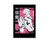 NVBKJH Comics Jujutsu Kaisen Character Ryomen Sukuna Fan Art Poster Decorative Painting Canvas Wall Art Living Room Poster Bedroom Painting 12 x 18 Inch (30 x 45 cm)