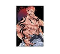 NVBKJH Comics Jujutsu Kaisen Role Ryomen Sukuna Art Poster Decorative Painting Canvas Wall Art Living Room Poster Bedroom Painting 12 x 18 Inch (30 x 45 cm)
