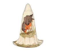 NVBYREFDS Bird Youth Hooded Cape - Fashionable All-Over Printed Cape With A Large Hood And Tie Design, Perfect For Halloween, Cosplay And Themed Parties