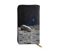 NVBYREFDS Giant Rocks On The Planet Double-Sided Full-Print Premium Wallet - Spacious Bifold Wallet for Women and Girls with Multiple Card Slots, Zippered Coin Pocket, Id, and Checkbook Compartments