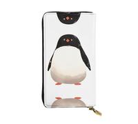 NVBYREFDS Penguin Double-Sided Full-Print Premium Wallet - Spacious Bifold Wallet for Women and Girls with Multiple Card Slots, Zippered Coin Pocket, Id, and Checkbook Compartments
