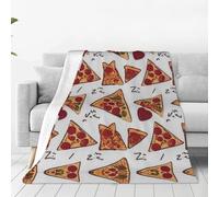 NVBYREFDS Pizza Pattern Ultra-Soft Microfleece Blanket - Lightweight And Durable, Fully Printed, Conveniently Stored, Perfect For Beds, Sofas, Camping, And More