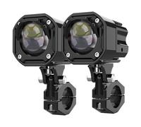 NVCPHGEDEK Motorbike Headlight 1set Motorcycle Headlight Fog Lights Led Auxiliary Driving Light Headlamp Flashing Lamp High&Low Beam Tangent