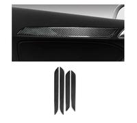 NVDERTA Carbon Fiber Compatible With Audi Q3 8u 2013-2018 Car Door Panel Strips Decorative Trim Inner Door Bowl Sticker Interior Styling Accessories(J)