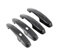 NVDERTA Compatible with 1 Set Door Handle Cover Trim 2 Holes Black Carbon Fiber Style Plastic Compatible with Malibu Sedan 2016-2020 2021 2022 2023