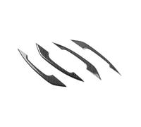 NVDERTA Compatible with 4 Pcs ABS Carbon Fiber Texture Car Exterior Door Handle Pull Cover Sticker Protective Trim Compatible with Audi A4 B9 A5 F5 Q5 FY 2018 2019