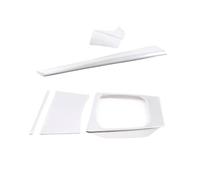 NVDERTA Compatible With BMW 3 4 Series G20 G28 G22 2020-2023 Car Center Console Gear Shift Panel Frame Cover Trim(5pcs Silver)
