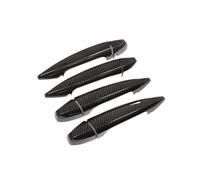 NVDERTA Compatible with BMW X1 F48 X5 X6 F15 F16 2016 2017 Car-Styling Exterior Door Handle Pull Carbon Fiber Texture Cover Decor(Carbon Texture)