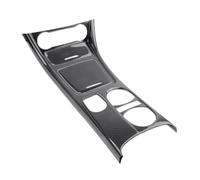 NVDERTA Compatible With Car Center Console Water Cup Holder Panel Trim Compatible With Mercedes GLA CLA A Class W176 2013-2018 LHD ABS Carbon Fiber