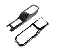 NVDERTA Compatible with Carbon Fiber Gear Shift Panel Trim Cover Automatic Decoration Interior Accessories 4WD Empat Compatible with Jeep Wrangler JL 2018-2023(Black Carbon Fiber)