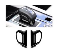NVDERTA Compatible with Mitsubishi Outlander 2022 2023 2024 ABS Carbon Fiber Car Gear Shift Knob Cover Trim Shift Handle Cover Trim Car Styling(ABS Black Down)
