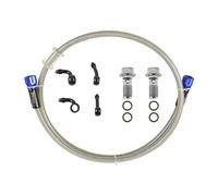 NVDERTA Compatible with Motorcycle Steel Hydraulic Clutch Line Hose Tube with M10 Screw Compatible with Dirt Bike ATV Moped Scooter Quad UTV Go Kart(160cm)