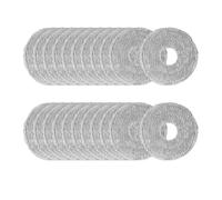 NVDERTA Compatible With Robot Vacuum X20 Max/D109GL Parts Accessories Main Brush Side Brush Filter Mop Cloth Bags Replacement(20 Mop Cloths)