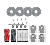 NVDERTA Compatible With Saros 10R / G20S Ultra Robot Vacuum Cleaner Accessories Main Roller Side Brush Filter Mop Bag Parts(Light Grey)