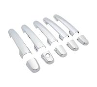 NVDERTA Compatible with Toyota RAV4 RAV 4 2006 2007 2008 2009 2010 2011 2012 ABS Carbon Fiber Door Handle Cover Trim Sticker Car Styling Accessories(Silver 1K 0B 12)
