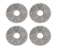 NVDERTA Compatible With X1/X2/X5/T10 OMNI/TURBO /T20 OMNI/TURBO/T30/T50/N9+ Robot Vacuum Accessories Mop Cloth Parts(4PC Mop Grey)