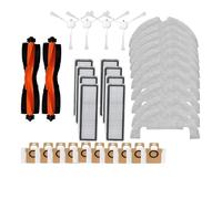 NVDERTA Compatible With Xiaomi Robot Vacuum X10 Parts Main Side Brush Filter Mop Cloth Bag Replacement Accessories(Light yellow)