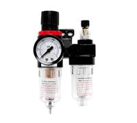 NVDHYTI AFC2000 Oil Water Separator Regulator Trap Filter Airbrush Air Compressor Pressure Regulator Reducing Valve AFR2000+AL2000 G1/4"(AFC2000)(AFC2000 6mm fitting)