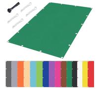 nvdsivee Sun Shade Sail Waterproof Balcony Privacy Screen Shade Net Rectangle Sunscreen Awning Canopy 95% UV Block Shade Sails for Outdoor Garden Patio Backyard Dark Green 0.4x7m