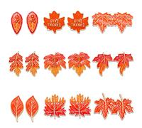 NVENF 9 Pairs Thanksgiving Fall Earrings Harvest Pumpkin Maple Leaf Stud Earrings for Women Cute Squirrel Turkey Dangle Earrings Thanksgiving Autumn Party Jewelry Gifts, Zinc, No Gemstone