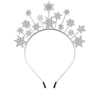 NVENF Christmas Headband for Women Holiday Snowflake Headbands Christmas Accessories Costume Outfits Holiday Decorations Gifts Party Supply (Pattern E)