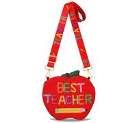 NVENF Pencil Purse for Women Beaded Teacher Purse Crossbody Shoulder Bag Back To School Teacher Accessories Outfits Gifts, Multicolor, Style P