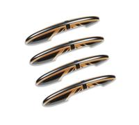 NVETJMUA Door Handle Side Outer for MINI for Cooper S for JCW F55 for Clubman F54 F60 for Countryman Car Styling Union Jack Door Handle Covers Side Exterior Door Handle(A,with Hole)