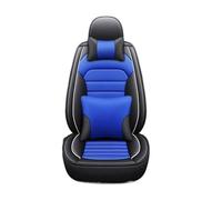 NVETJMUA For Fiesta For Fusion For Mondeo For Taurus For Mustang For Territory Universal Style 3D Car Seat Cover Car Seat Cover Sets(M Black bule 5 Seat)