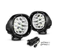 NVETJMUA Headlight Assembly 4 Inch Led Work Light Amber/White Spot Beam For Truck Pickup Offroad Car Headlamp(White Light no Lid)