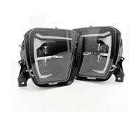 NVETJMUA Headlight Assembly For Dodge For Ram 1500 2013 2014 2015 2016 2017 Car Front Bumper Fog Lamps DRL Led Fog Lights Car Headlamp(2pcs Black)