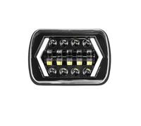 NVETJMUA Headlight Assembly For GMC For Savana 3500 2500 1500 C1500 K1500 H6054 H5054 H6054LL 6052 6053 Car 110W 5x7 Inch Led Headlights 7x6 Car Headlamp(1PC A)