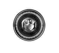 NVETJMUA Headlight Assembly For Hummer H1 H2 Car Led 7inch Headlight DRL H4 Hi-Lo With Halo Angel Eyes Car Headlamp(1pc Black)