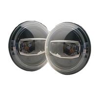 NVETJMUA Headlight Assembly For Land For Rover For Defender 200 300 7 Inch Led Car Headlights DRL Halo Amber Turn Light Car Headlamp