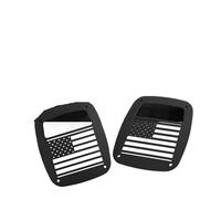 NVETJMUA Rear Lights For Jeep For Wrangler TJ YJ 1987-2006 Tail Lght Cover Frame Rear Lamp Hood Aluminum Protector Guard Shell Tail Light
