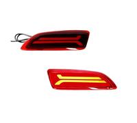 NVETJMUA Rear Lights For Toyota For Corolla Red LED Car Bumper Reflector Lights,Function As Tail Brake & Rear Fog Lamp,Sequential Turn Light Tail Light(Red Lens)