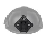 NVG Helmet Front Shroud, Universal 3-Hole Mount Base for Tactical & Airsoft Helmets, Lightweight Polymer, Low-Profile, Stable Center Dock(Black)