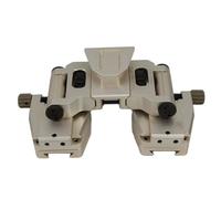 NVG30 / NVG10 / PVS-14 Binocular Bridge Mount - 90-Degree Flip Multi-Function Helmet Bracket, Metal Construction, Adjustable For Monocular Or Binocular Night Vision Setup(Silver)