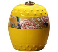 nviusdSJ Small Cremation Urn for Humans Ashes Adults Male Female(Yellow)