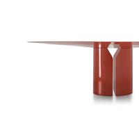 NVL Round table / Dining table Preferred combination MDF Italia Red matt 180 - MDF ITALIA NVL 180 P056 S029