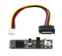 NVME Adapter M-key M.2 NGFF SATA SSD to USB 3.1 Type C & 3.0 Type A Male Grey