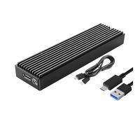 NVME Portable Enclosure Externally Adapter Case With LED Light Hard Drive Disk Box Enclosure 10Gbps USB 3.1 Aluminum NVMe