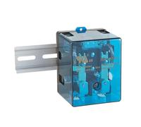 NVMIDTC JQX-62F-2Z AC 12V 80A Electromagnetic Relay Set with Ring Terminal Copper Crimp Connector, Din Rail and Terminal Blocks End Stopper Bracket
