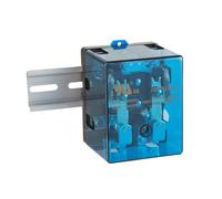 NVMIDTC JQX-62F-2Z DC 12V 120A Electromagnetic Relay Set with Ring Terminal Copper Crimp Connector, Din Rail and Terminal Blocks End Stopper Bracket