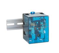 NVMIDTC JQX-62F-2Z DC 24V 120A Electromagnetic Relay Set with Ring Terminal Copper Crimp Connector, Din Rail and Terminal Blocks End Stopper Bracket